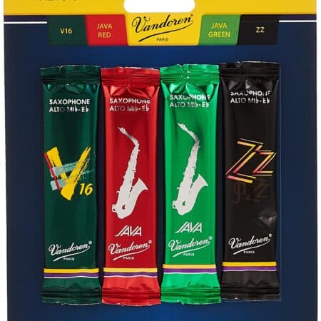 Vandoren SRMIXA3 Alto Sax Jazz Reed Mix Card includes 1 each ZZ, V16, JAVA and JAVA Red St - Image 2